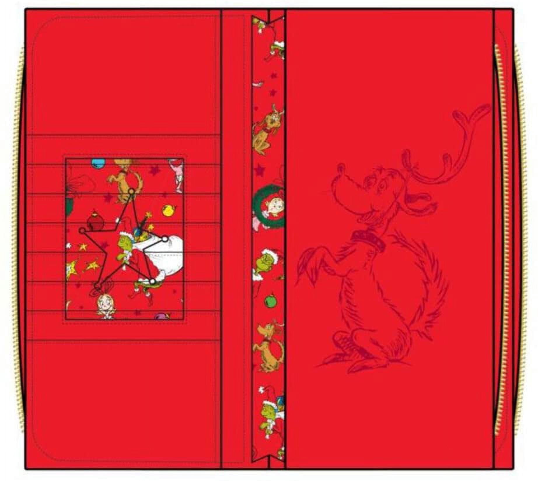 Loungefly Dr. Seuss The Grinch Loves The Holidays Zip Around Wallet