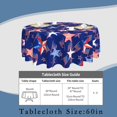 thumbnail image 3 of Patriotic American Flag Star Round Tablecloth 60 Inch,4th of July Waterproof Table Cloth Cover Cover Heat Resistant for Kitchen Dining Indoor Outdoor Farmhouse Decor, 3 of 6