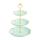 thumbnail image 3 of Bandeja para servir cupcakes de 3 niveles, soporte para servir pasteles, ideal para fiestas y salas de estar. verde, 3 of 9