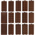 thumbnail image 2 of Chocolate Mold Non-sticky Easy Demoulding DIY Food-grade Silicone Cartoon Love Heart Numbers Candy Mould Baking Tools, 2 of 8