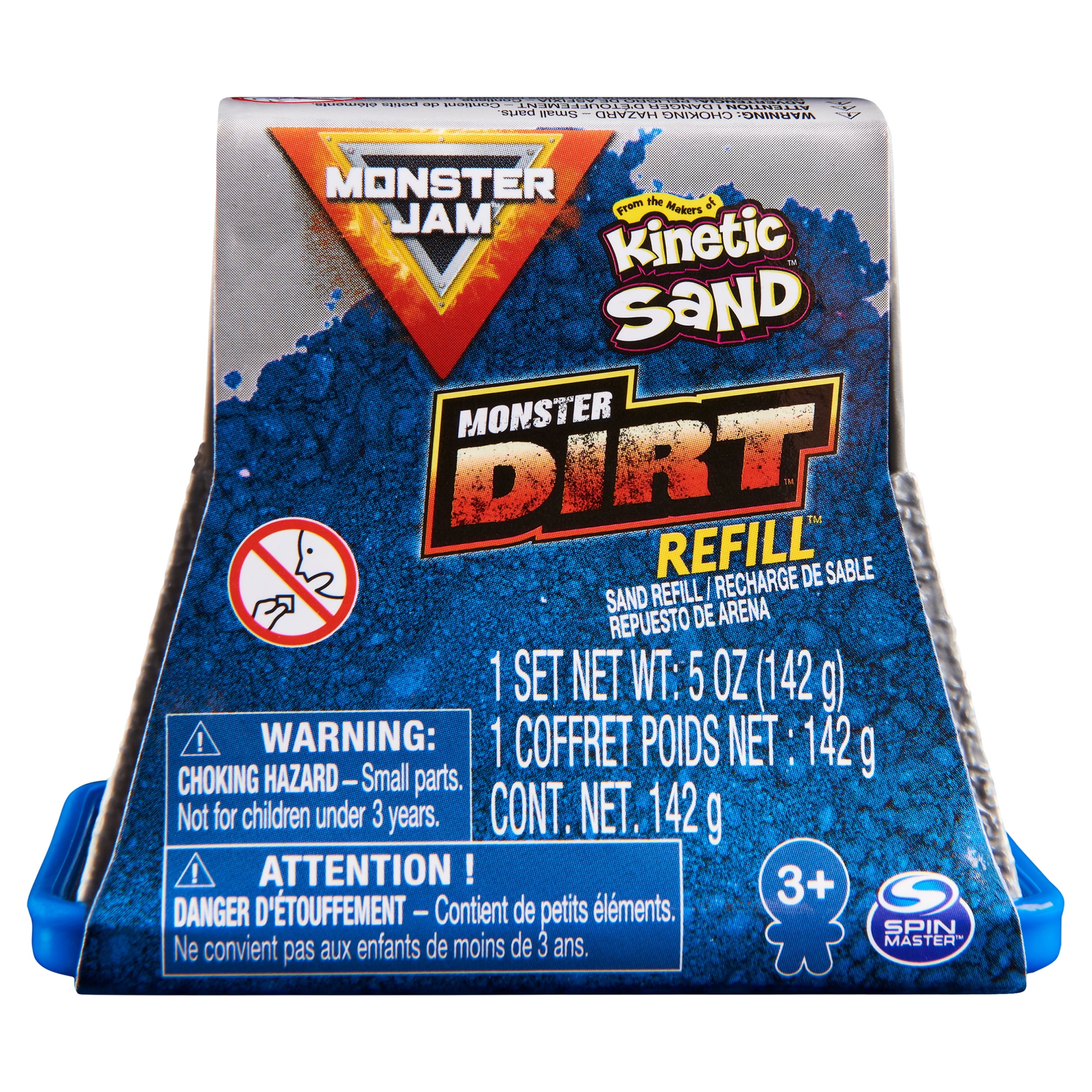 Monster Jam Truck Dirt Refill Kinetic Sand, Lot Of 3, 5 Oz Each (NEW)