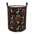 thumbnail image 6 of Lsque Monster Truck pattern Laundry Hamper Basket, Tall Woven Rope Hamper Basket for Clothes, Lightweight Storage Basket, Collapsible Waterproof-Small, 6 of 8