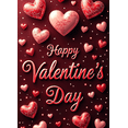 thumbnail image 4 of Bannière de Fond Design Cœur Romantique de la Saint-Valentin avec Cœurs Rouges Décoration de la Saint-Valentin pour Fournitures de Fête Accessoires de Photographie Décors de Fond, 4 of 4