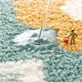 thumbnail image 5 of Alfombra de baño de 40 × 60 cm, absorbente y agradable para la piel, con dos pequeños motivos florales, 5 of 5