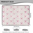 thumbnail image 7 of Yspwyqan Trunk Mat for Cars, Pink Bow Print All Weather Rear Cargo Mat, Anti-Slip Easy to Clean Auto Interior Accessory, Fit for Most Sedans, Wagons for Women, 29" x 39", 7 of 7