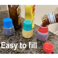 thumbnail image 5 of CMHB Travel Dressing Containers Red/Blue/Green Silicone Soft Squeeze Salad Dressing (3 Count), 5 of 7