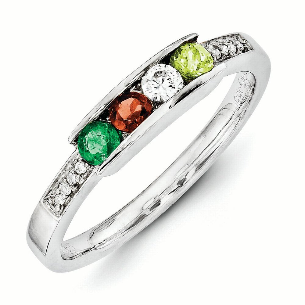 Kevin Jewelers 14KW Family Jewelry Diamond SemiSet Ring Walmart