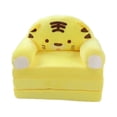 thumbnail image 2 of 2 In 1 Kids Sofa Fold Out, Wide Armrest And Zipper Design, Soft Plush Material, Cartoon Foldable Kids Sofa for Reading, Relaxing, Playing or Sleeping, 2 of 8