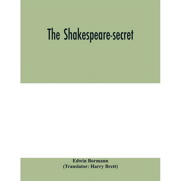 The Shakespeare-secret, (Paperback)