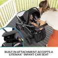 thumbnail image 3 of Evenflo Shyft Rideshare All-Terrain Performance Stroller Wagon (Sterling Black), 3 of 5