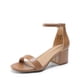 thumbnail image 1 of Sandalia DREAM PAIRS con Tacón Bajo y Ancho Nude Talle 9, 1 of 8