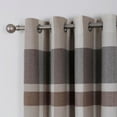 thumbnail image 2 of 100% Blackout Plaid Curtains for Bedroom Living Room Black Tartan Grommet Thermal Beige Grey 42"W x 108"L (Pack of 2), 2 of 6