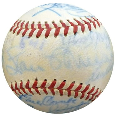 1950 Spring Training Autographed Official NL Baseball With 22 Total Signatures Including Stan Musial  Casey Stengel Beckett BAS #A52623