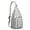 Grey-14, variant on Winter Animal Sling Backpack - Cute Penguin Print Shoulder Bag with Decorative Snowflakes, Compact Travel Pack for Essentials