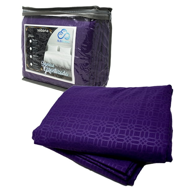 Sabanas Queen Size Microfibra Amplias Con Relieve Diseño Elegante Nubisuave Liso Textura Suave