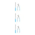 thumbnail image 3 of Redempat 2x Pet Nail Scissors With Comfortable Rubber Handle For Stress-free Trimming Is Simple blue small size 3Set, 3 of 6