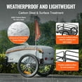 thumbnail image 3 of VEVOR Remorque de Vélo, Capacité de Charge de 100 Lb, Chariot-Bicyclette Robuste, Rangement Pliable et Compact avec Attelage Universel, Housse Imperméable, Roues de 16 Pouces, Réflecteurs Sécuritaires, Convient aux Roues de Vélo de 22 Pouces-28 Pouces, 3 of 9