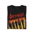 thumbnail image 3 of Anthrax - Slanted Band Unisex T-Shirt - Black - Small, 3 of 5