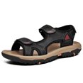 thumbnail image 3 of Sandalias deportivas de cuero para hombre al aire libre Zapatos de agua con punta abierta Sandalias casuales de verano, 3 of 9