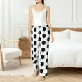 thumbnail image 6 of Lsque Soccer Ball Print Women's Pajama Pants, Lounge Pant - Comfortable Home Wear,Elastic Waistband, Stylish Design-Small, 6 of 9