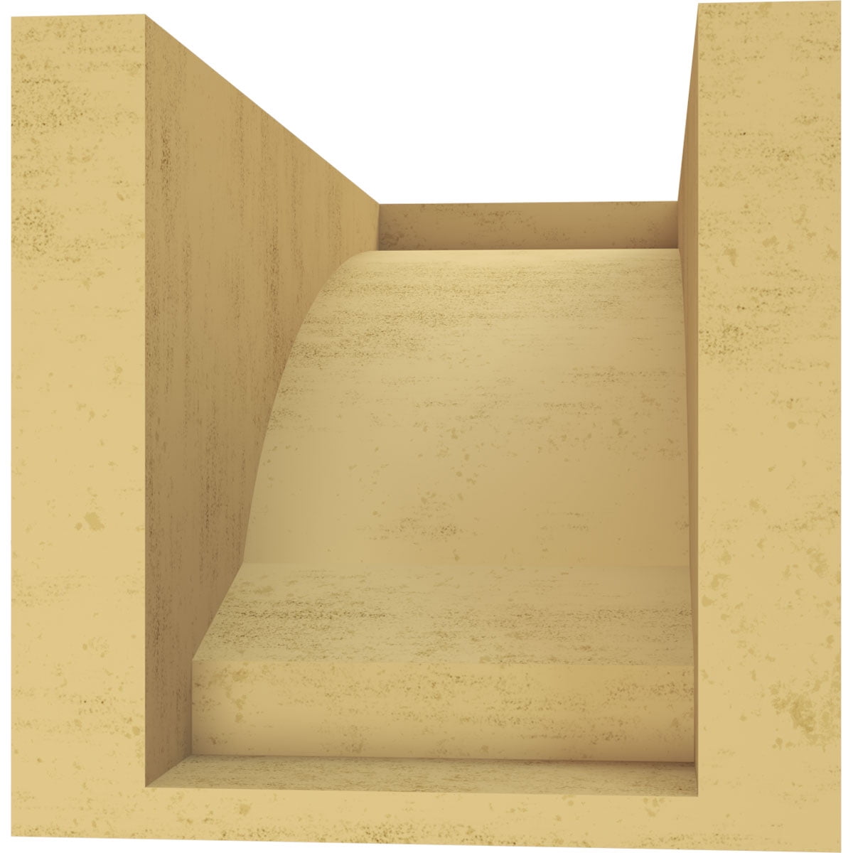 6"W x 12"D x 6"H Wide Moab Rough Cedar Woodgrain TimberThane Corbel, Primed Tan