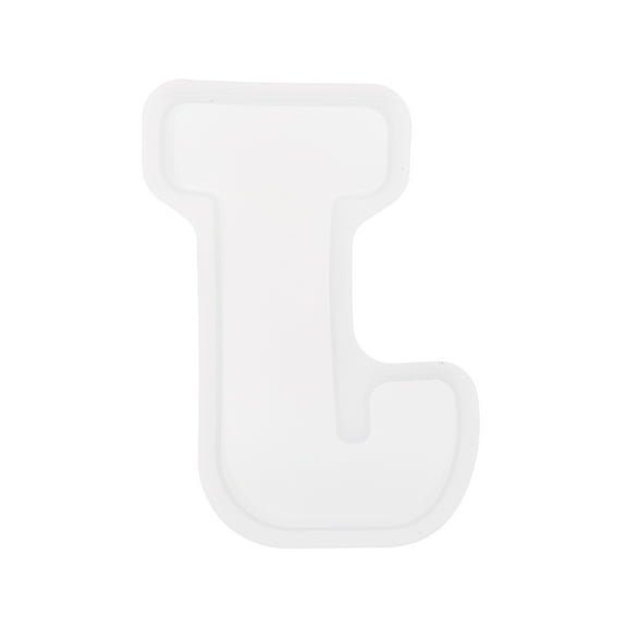 Uxcell 5 Inch Large 3D Alphabet Letter Mould, Silicone Resin Letter Mould for Epoxy Resin Art DIY Crafts Decoration White J