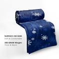 thumbnail image 4 of Christmas Snowflake Blanket 50"x40" Blue White Winter Xmas Pattern Design Print Throw Blanket Lightweight Warm Soft Blanket Farmhouse Holiday Seasonal Decor for Home Living Room Sofa Couch Bed, 4 of 6