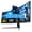 Black, variant on Gawfolk 45 Inch Ultrawide Curved Gaming Monitor, 200Hz 5K2K DQHD, Built-in Stereo Speakers, FreeSync G-Sync Compatible, HDMI 2.1/DP 1.4