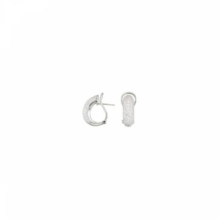 Diamond Earrings 68390 / 14Kt White / Pair 1 1/2 Ct Tw / Polished / Diamond Earrings