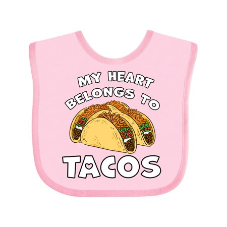 

Inktastic My Heart Belongs to Tacos Gift Baby Boy or Baby Girl Bib