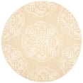 thumbnail image 2 of SAFAVIEH Bella Glenna Medallion Floral Wool Area Rug, Beige/White, 5' x 5' Round, 2 of 5