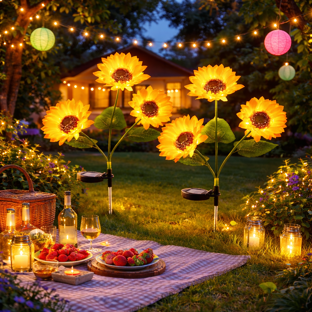 OriginalSoucing Solar Yellow LED Landscape and Walkway Light (2 Pack)