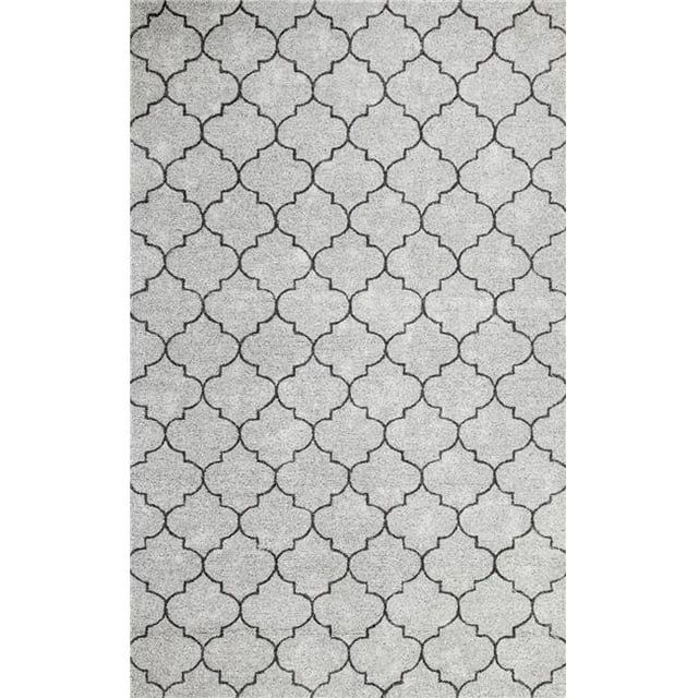 Dynamic Rugs PP698393900 Tapis de Jardin Contemporain Rectangulaire 5 x 8 Pi 8393 - 900 Gris