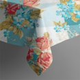 thumbnail image 5 of Pioneer Flower Floral Print Pattern Rectangle Tablecloth 60"x120",Waterproof Polyester Rectangle Table Cloth, Wipeable Spillproof Polyester Tablecloth for Dining, Camping, Indoor and Outdoor, 5 of 6