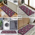 thumbnail image 6 of Dark Blue Christmas Pattern Kitchen Rug Mat,Kitchen Runner Rugs Non Skid Washable,Decorative Kitchen Floor Mats for Kitchen,Sink,Laundry,17"x47.2", 6 of 7