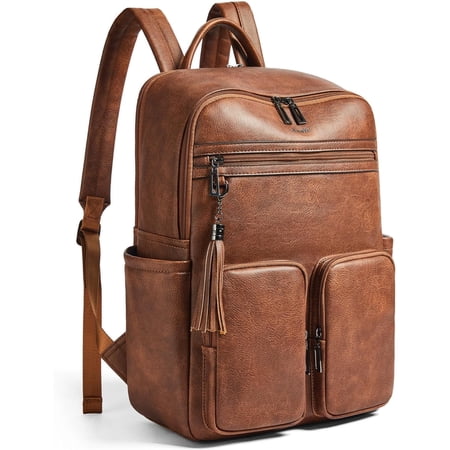 Shrrie Laptop Backpack for Women 16 Inch,Vegan Leather Travel Backpack Purse Work Business Computer Backpacks Teacher Nurse College Laptop Bookbag Casual Daypack