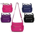 thumbnail image 6 of BadPiggies Women's Waterproof Nylon Crossboby Shoulder Bag Casual Messenger Bag Handbag with Zipper Pockets (Purple), 6 of 9