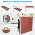thumbnail image 4 of Double Fish Foldable & Portable Table Tennis Table with Net, 2 Paddles and 3 Balls, 6ft, Outdoor Indoor Game, 4 of 8