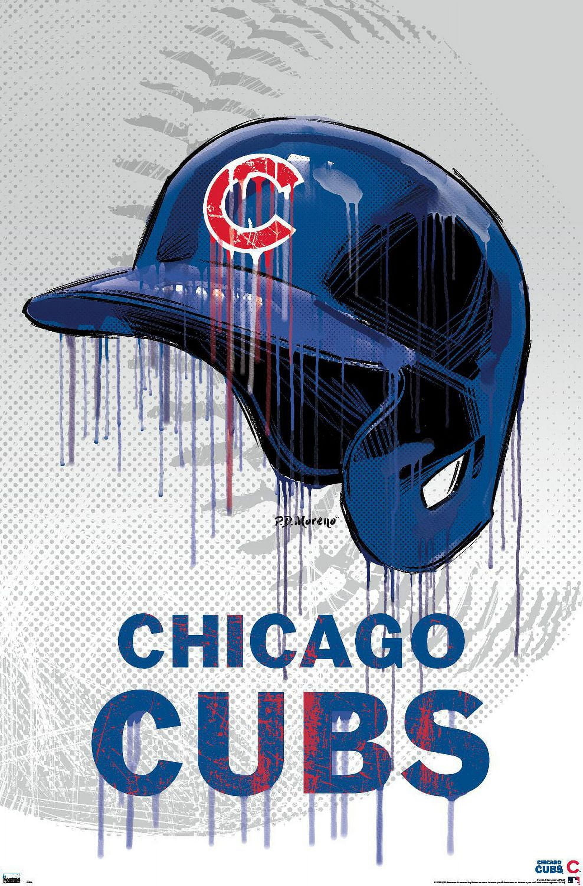 MLB Chicago Cubs - Drip Helmet 20 Wall Poster, 22.375" x 34"