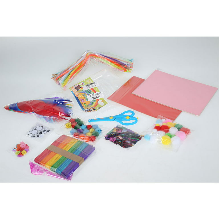 Arts and Crafts Supplies for Kids Toddlers Crafting Collage DIY Arts Set  Assorted Creative Handmade Toys