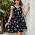 thumbnail image 3 of Halloween Print Dress Summer Street Style Dresses Female Sleeveless Printed Sundress, 3 of 7