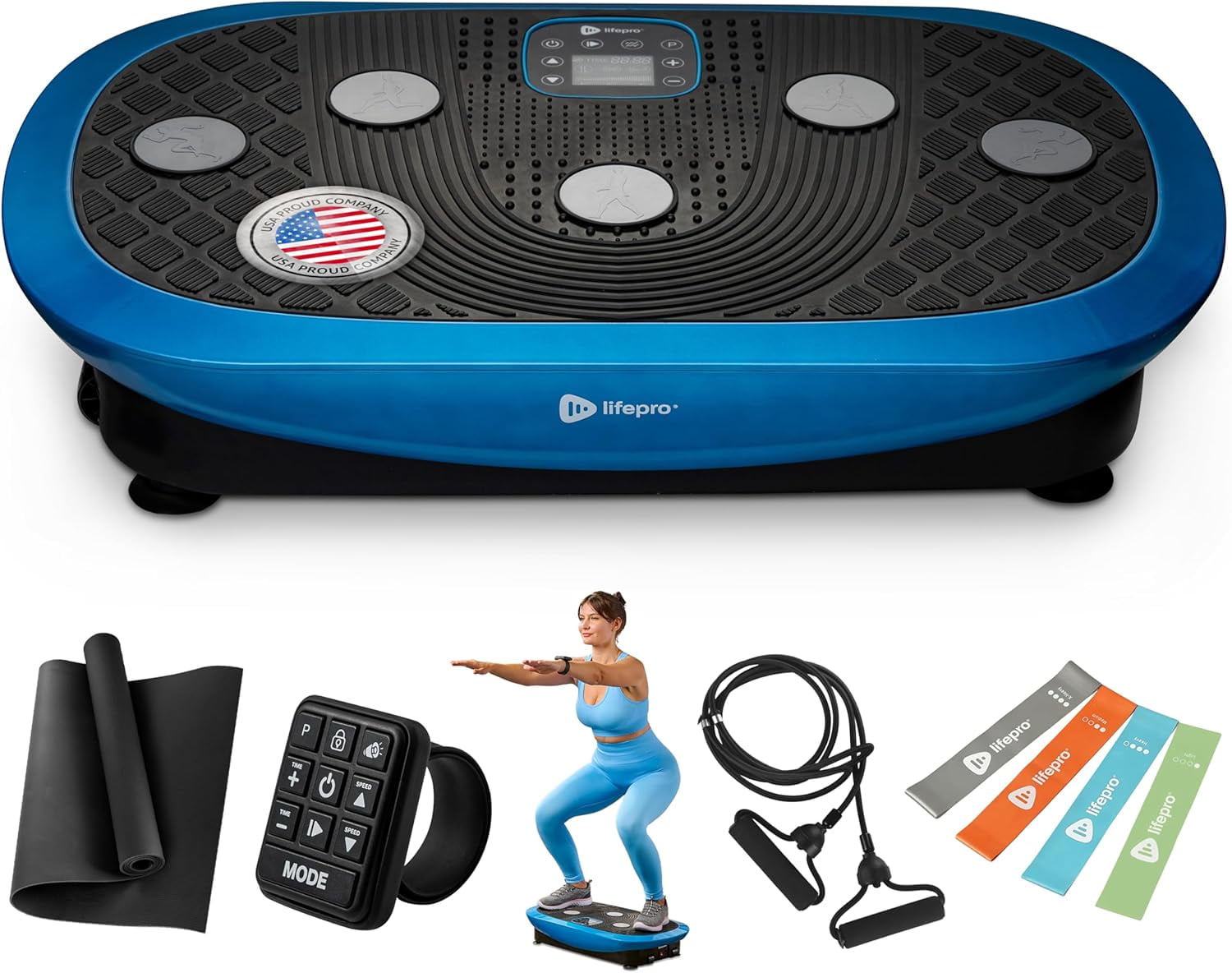 Lifepro Rumblex Plus 4D Vibration Plate Exercise Machine – Triple