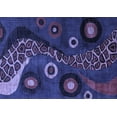 thumbnail image 1 of Ahgly Company Machine Washable Indoor Rectangle Oriental Blue Modern Area Rugs, 7' x 9', 1 of 4