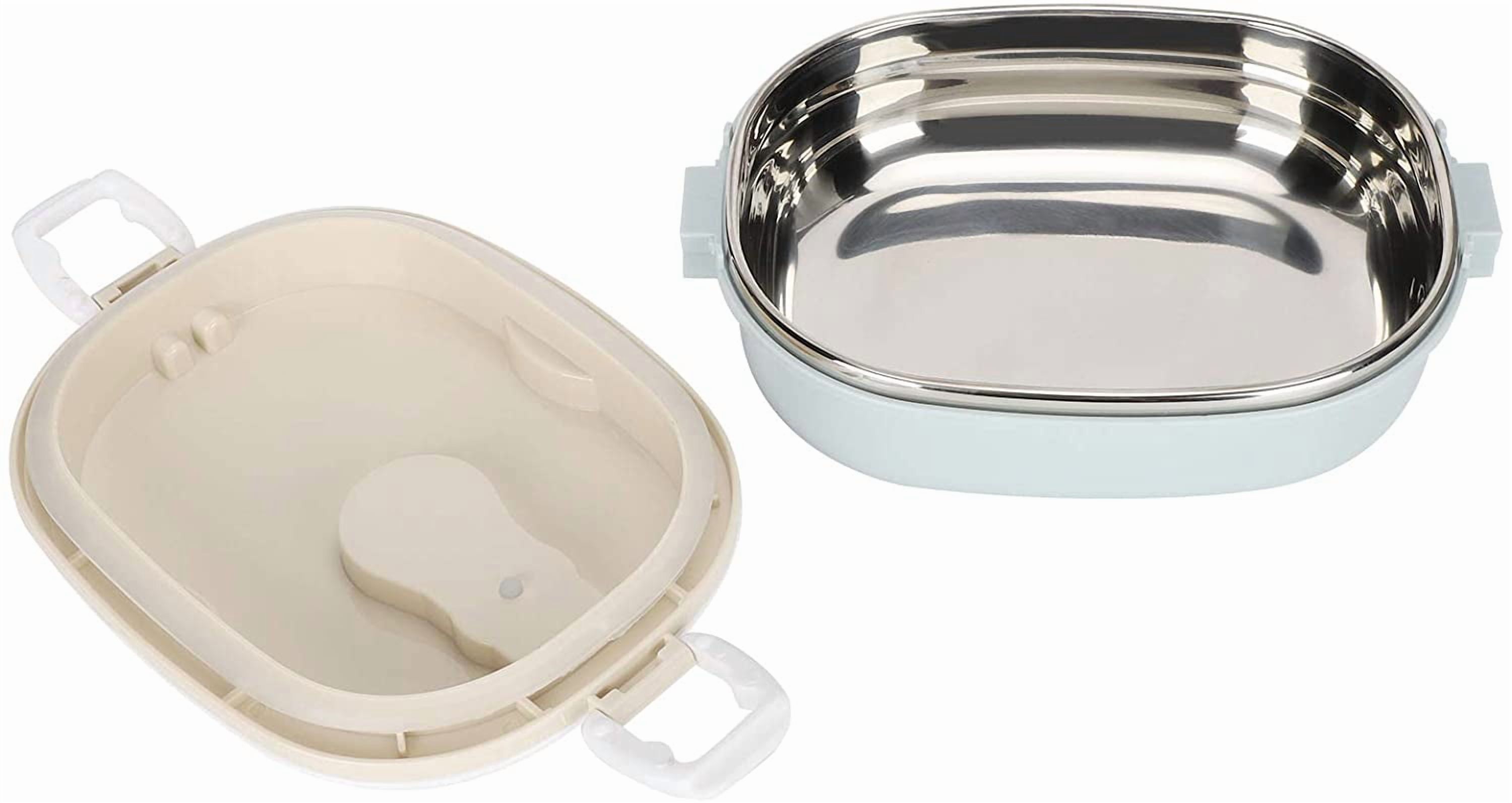 ABCISI Lunch Box 900ml 1 Layer Hot Food Lunch Containers Portable Lunchbox Stackable 304 Stainless Steel Adult Bento Lunch Box Cold Food Storage Bowl for School Office Outdoor Travel