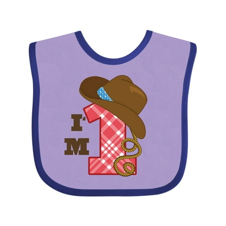

Inktastic Cowboy 1st Birthday Western Gift Baby Boy Bib