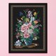 thumbnail image 2 of Cuadros Decorativos Kit de costura de bordado completo conjunto de punto de cruz 14CT 2 hebras hermosa flor Ehuebsd Nuevos Originales, 2 of 9