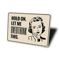 thumbnail image 4 of Overthinker Novelty Decor, Metal Wall Sign - 10x14 Inches, 4 of 4