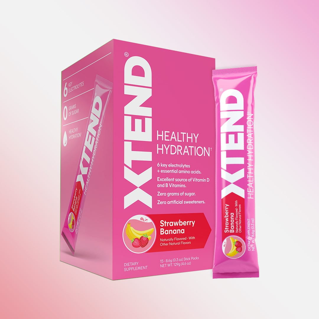XTEND Healthy Hydration Electrolyte Powder Packet + Strawberry Banana
