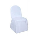 thumbnail image 6 of Efavormart 5 PCS White Polyester Banquet Chair Covers, Reusable or Disposable Stain Resistant Chair Covers, 6 of 11