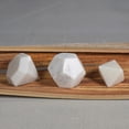 thumbnail image 3 of homeroots home decor 390113 White Marble Geometric Sculpture, 3 of 3
